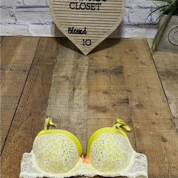 Victoria's Secret Dream Angels Lined Demi Bra BLING 34C - Picture 5 of 10